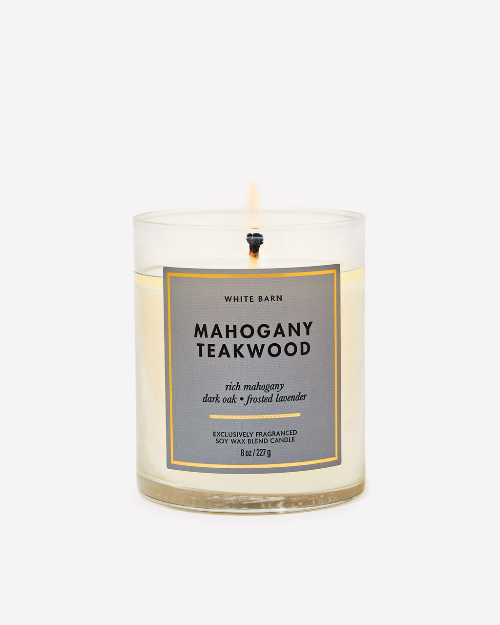 Mahogany Teakwood Single Wick Candle
