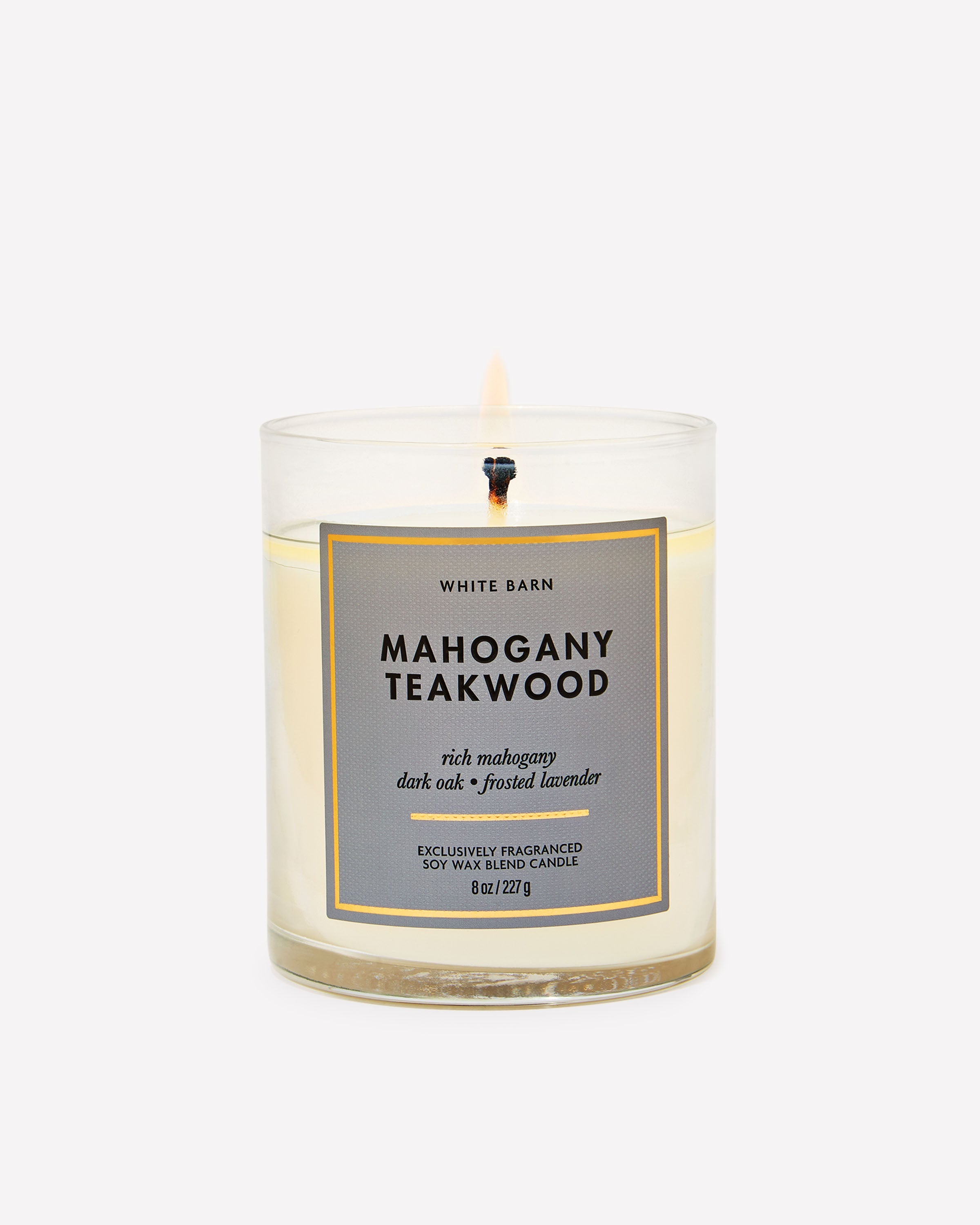 Mahogany Teakwood Single Wick Candle