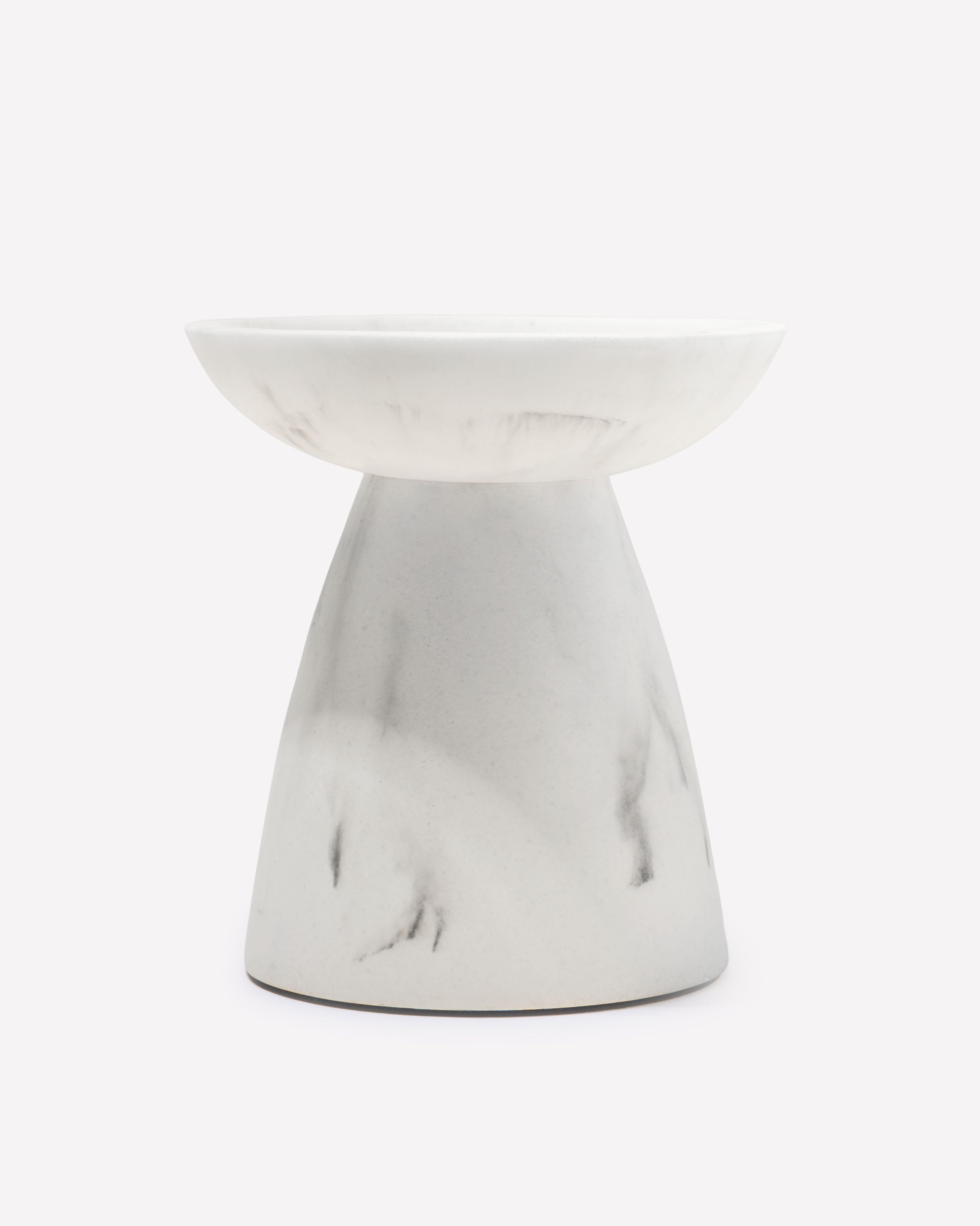 Marble Pedestal 3-Wick Candle Holder