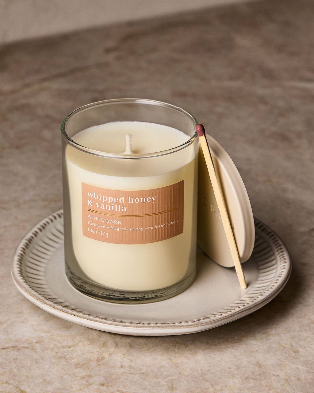 Whipped Honey & Vanilla Single Wick Candle