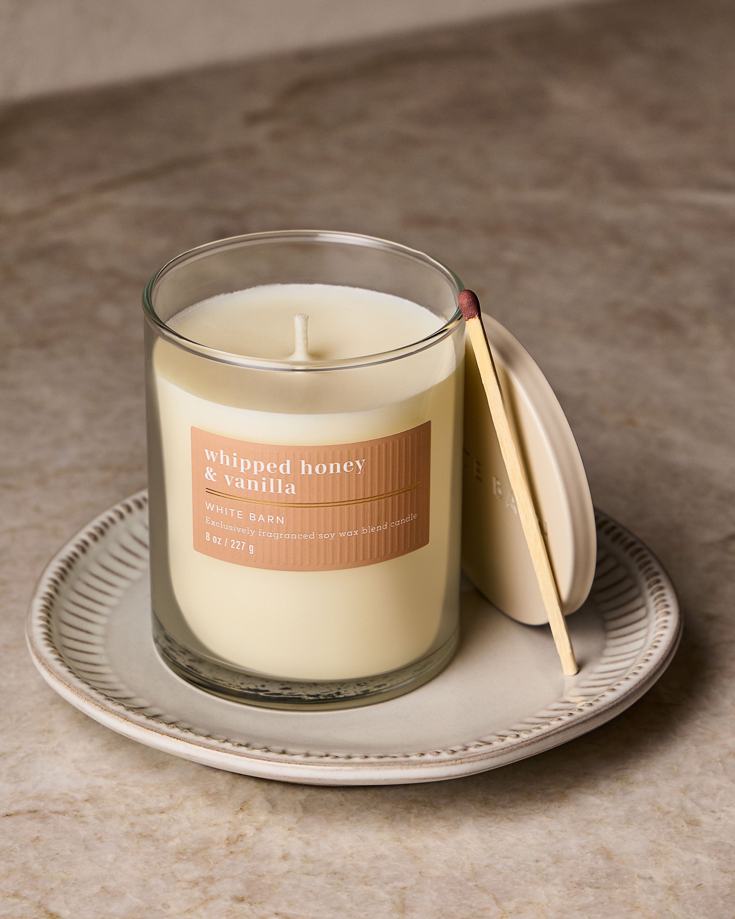 Whipped Honey & Vanilla Single Wick Candle