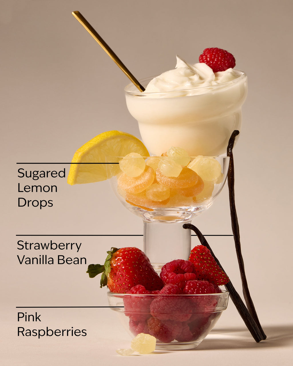 Raspberries & Whipped Vanilla Single Wick Candle