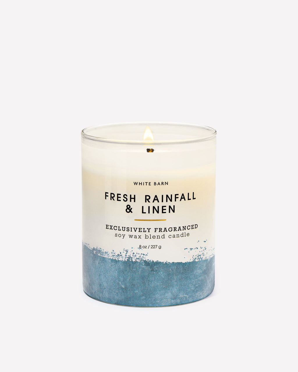 Fresh Rainfall & Linen Single Wick Candle