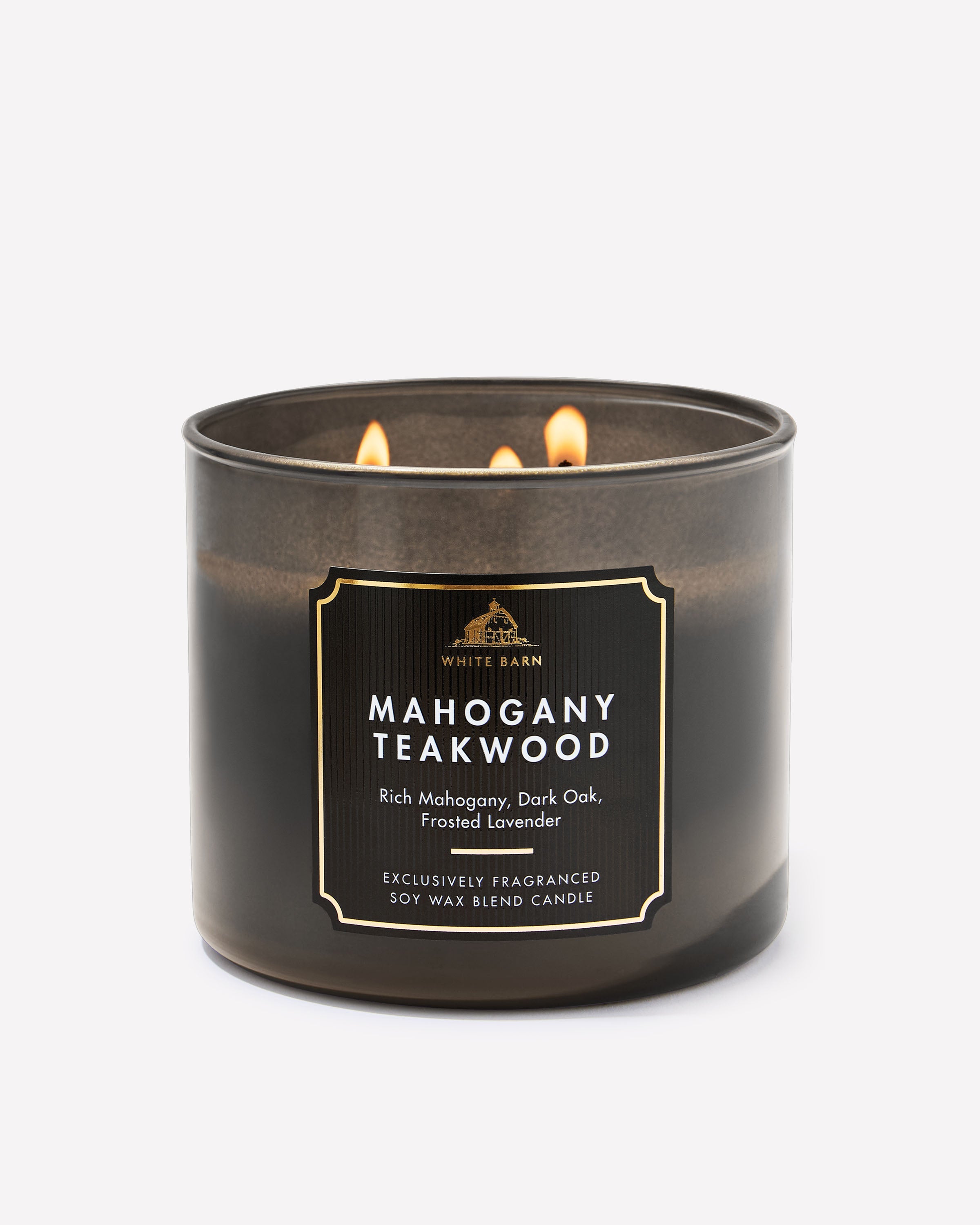 Mahogany Teakwood 3-Wick Candle