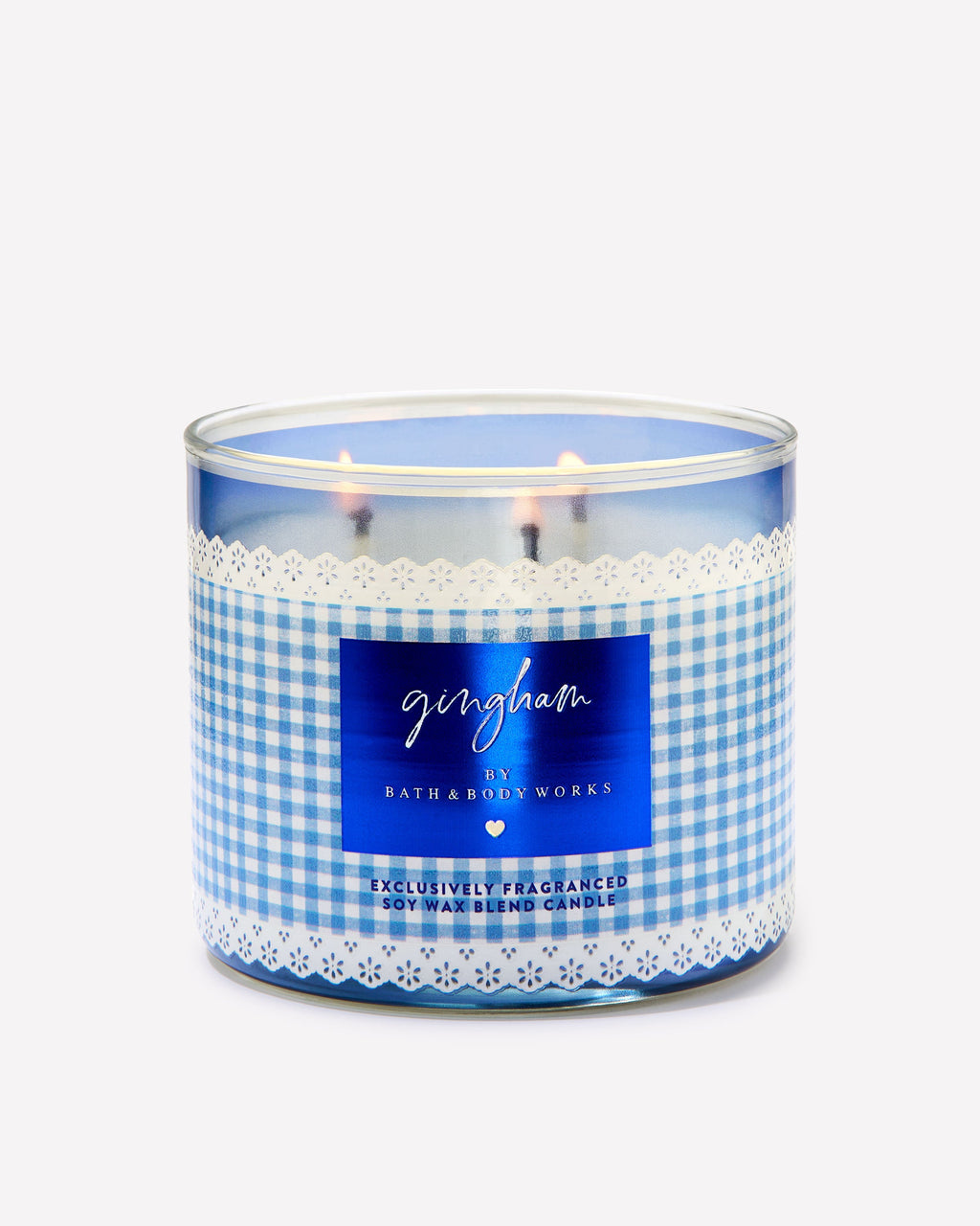 Gingham 3-Wick Candle