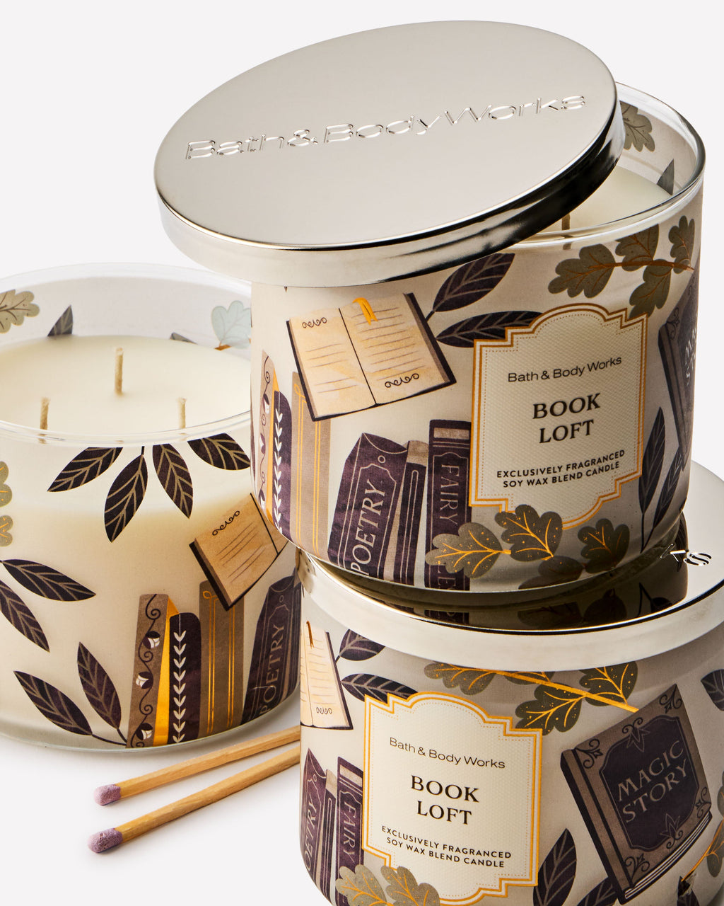 Book Loft 3-Wick Candle