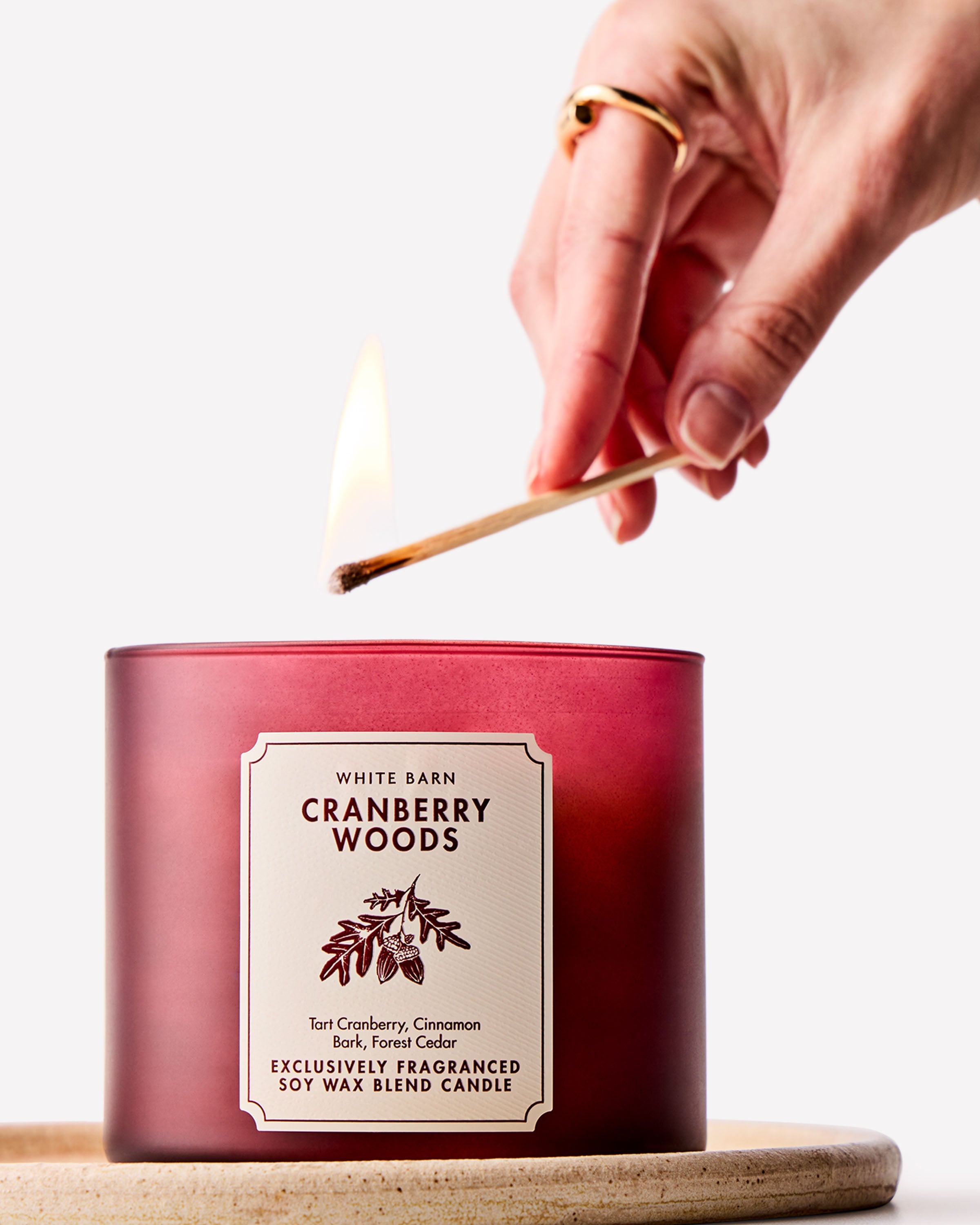 Cranberry Woods 3-Wick Candle