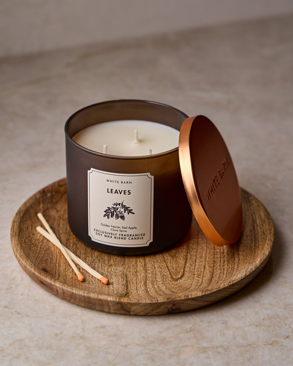 Leaves 3-Wick Candle