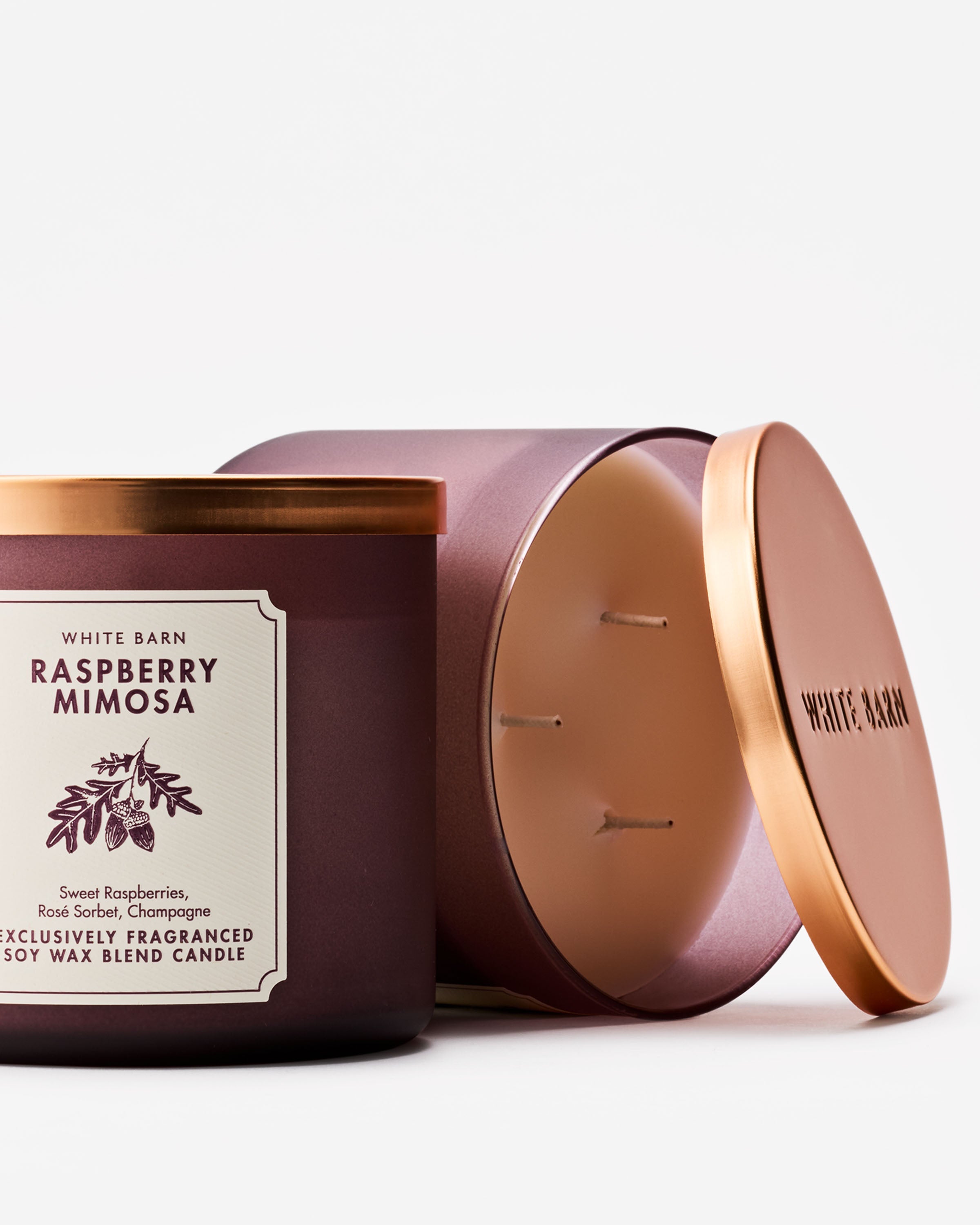 Raspberry Mimosa 3-Wick Candle