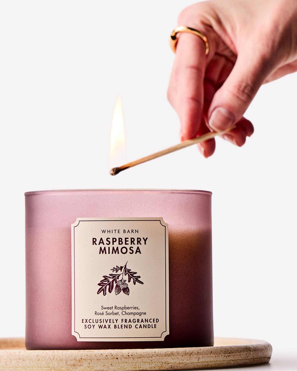 Raspberry Mimosa 3-Wick Candle