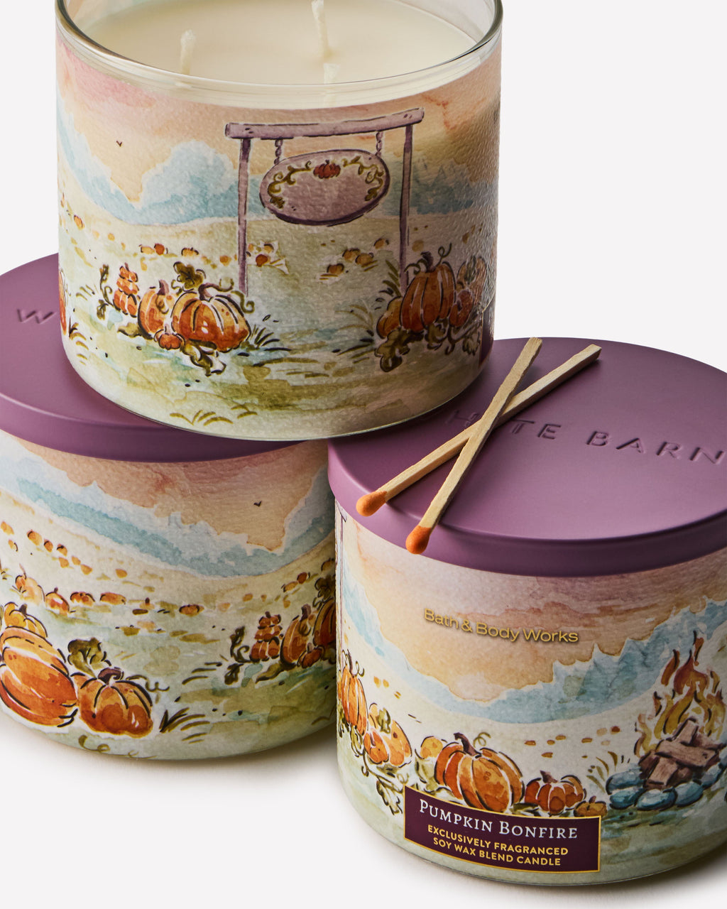 Pumpkin Bonfire 3-Wick Candle