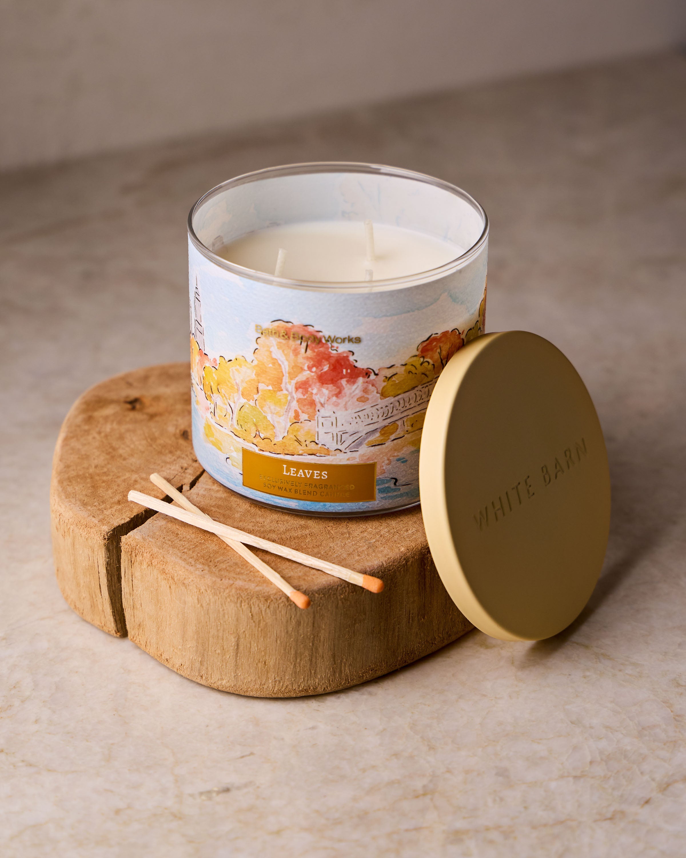 Leaves 3-Wick Candle