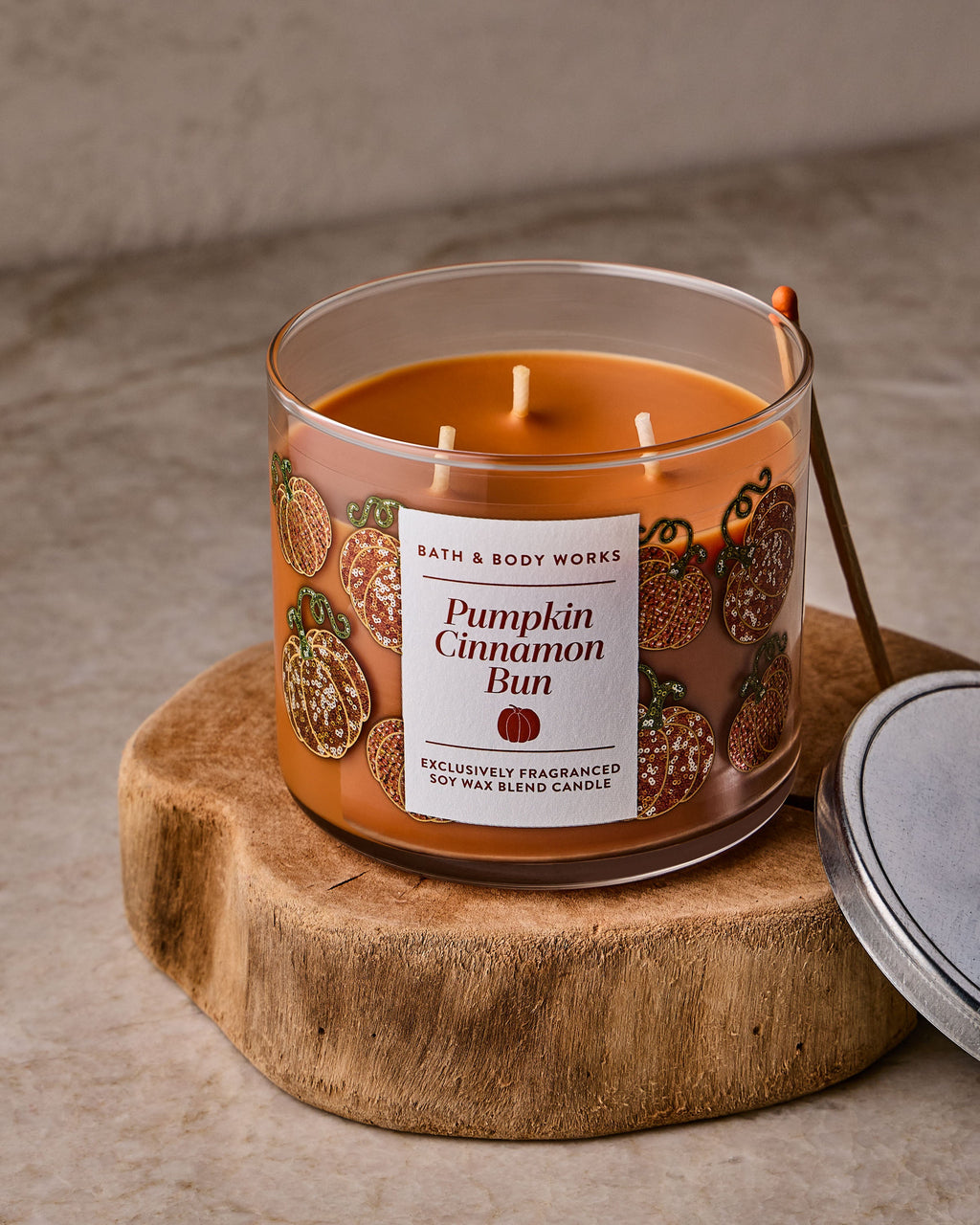 Pumpkin Cinnamon Bun 3-Wick Candle