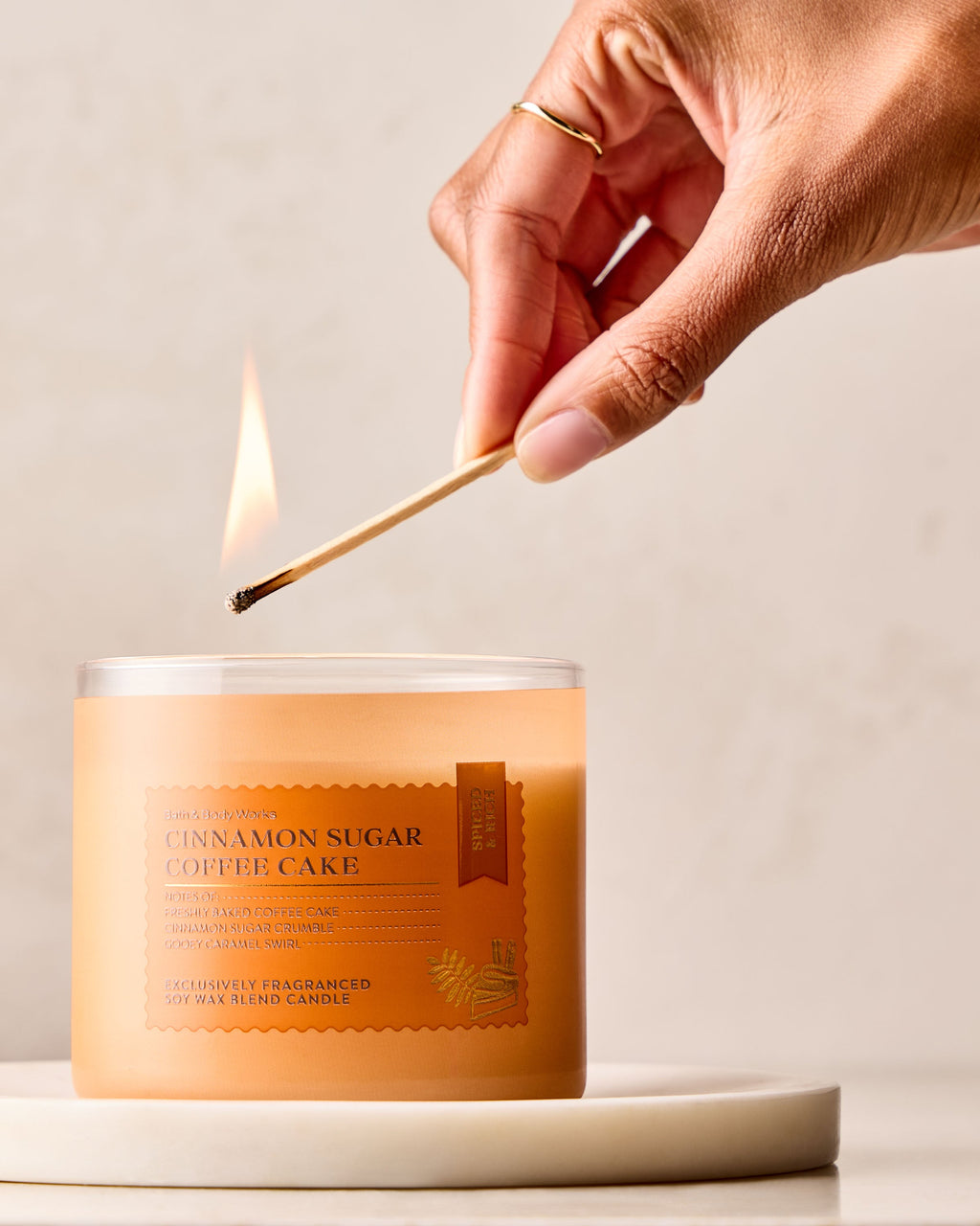 Cinnamon Sugar Coffee Cake 3-Wick Candle
