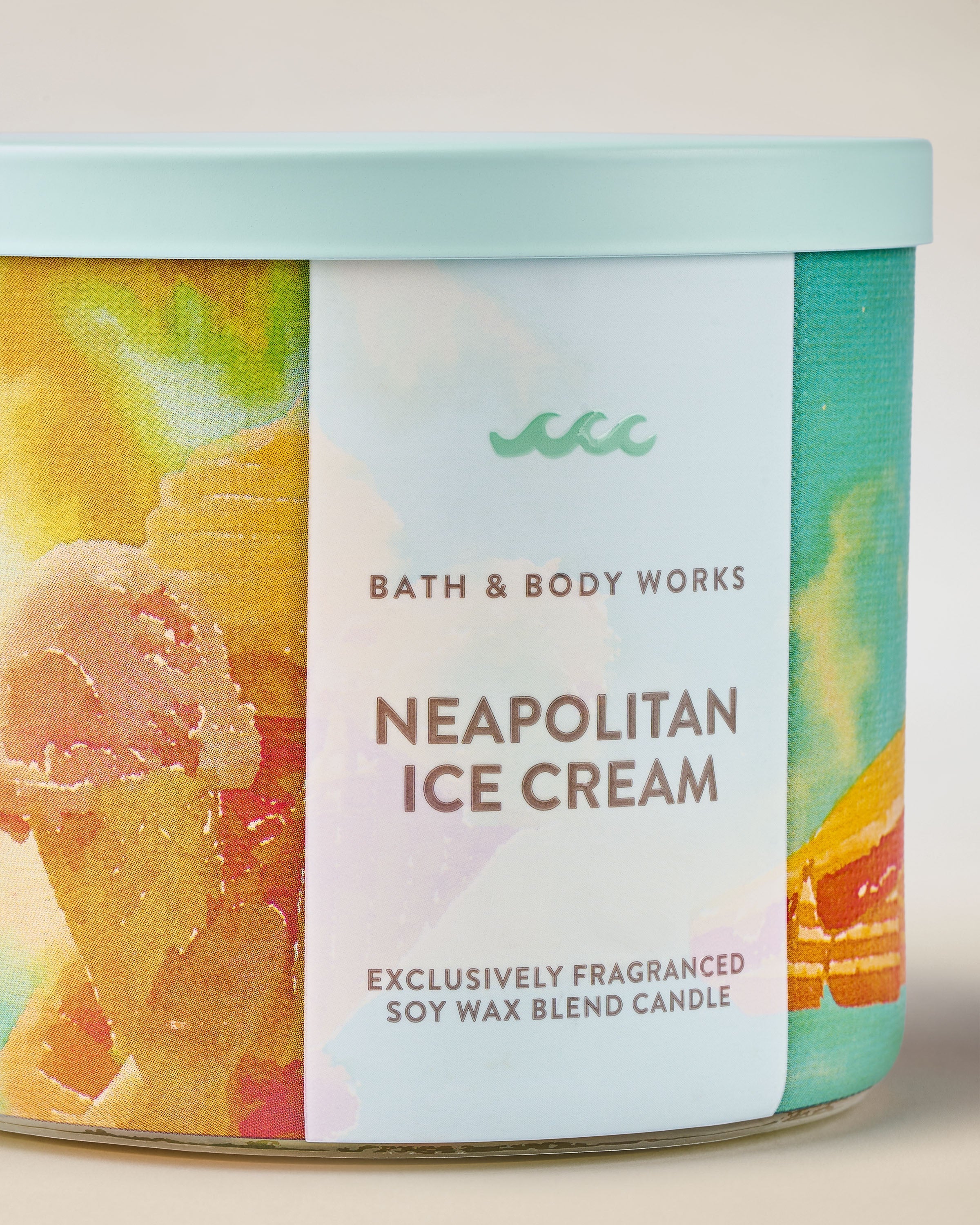 Neapolitan Ice Cream 3-Wick Candle