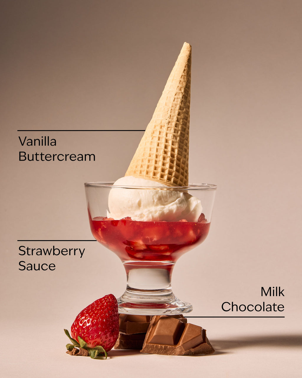 Neapolitan Ice Cream 3-Wick Candle