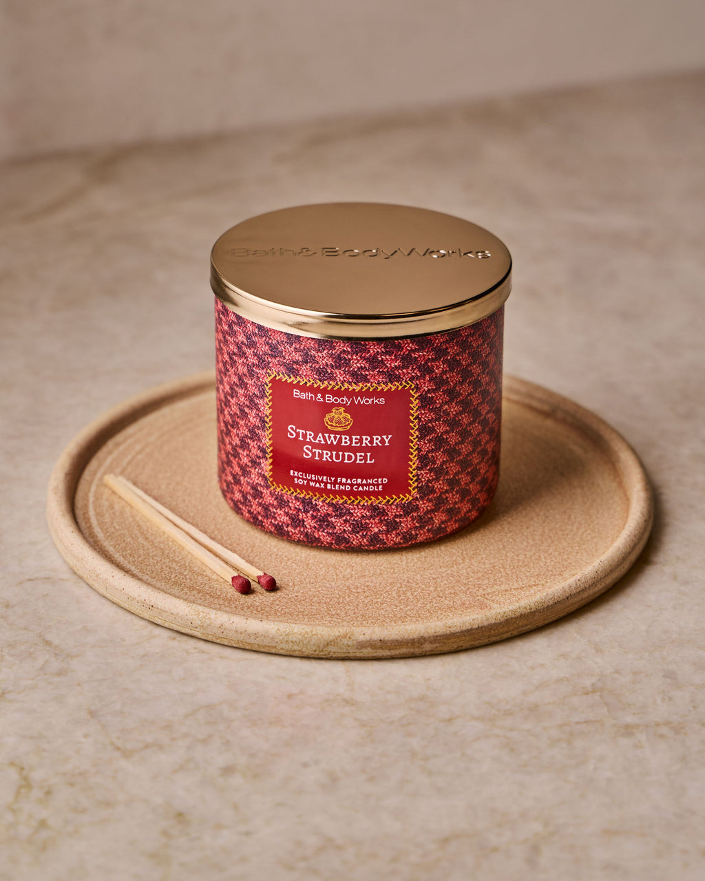 Strawberry Strudel 3-Wick Candle