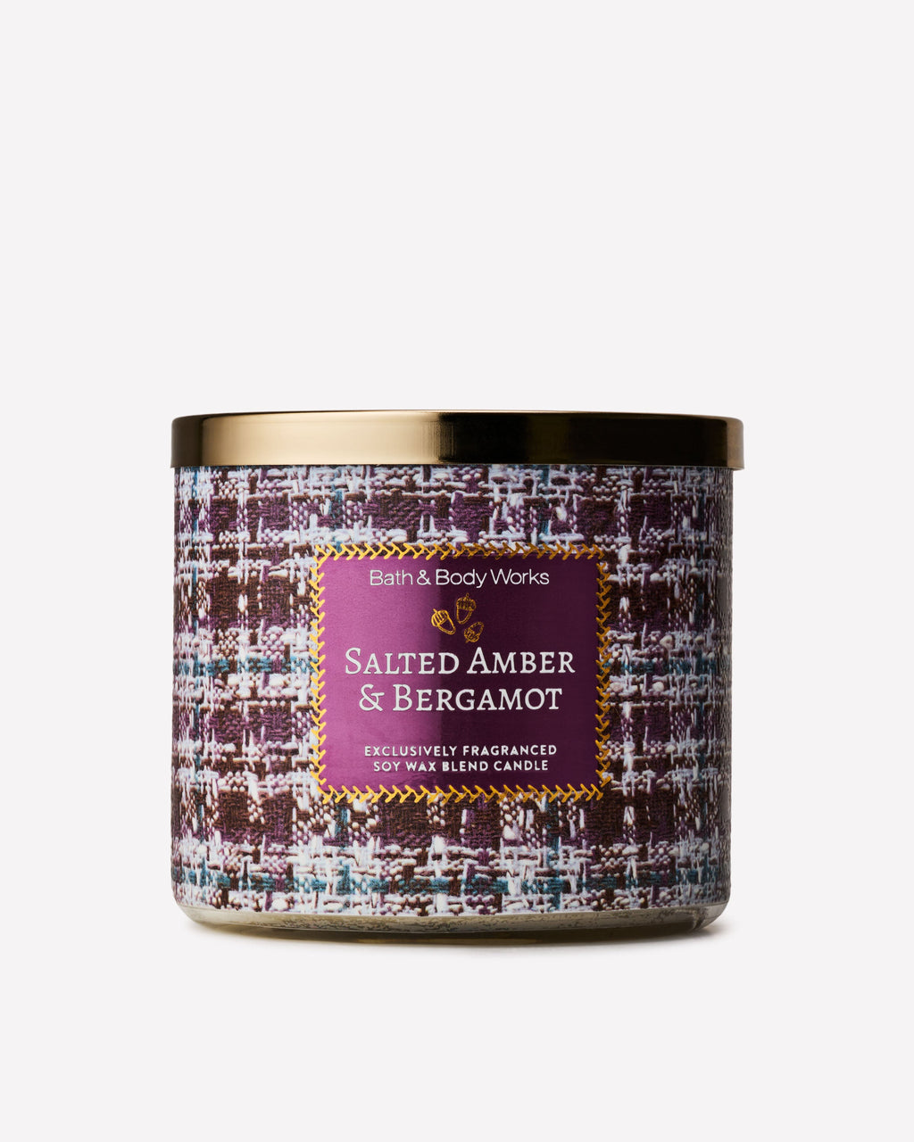 Salted Amber & Bergamot 3-Wick Candle