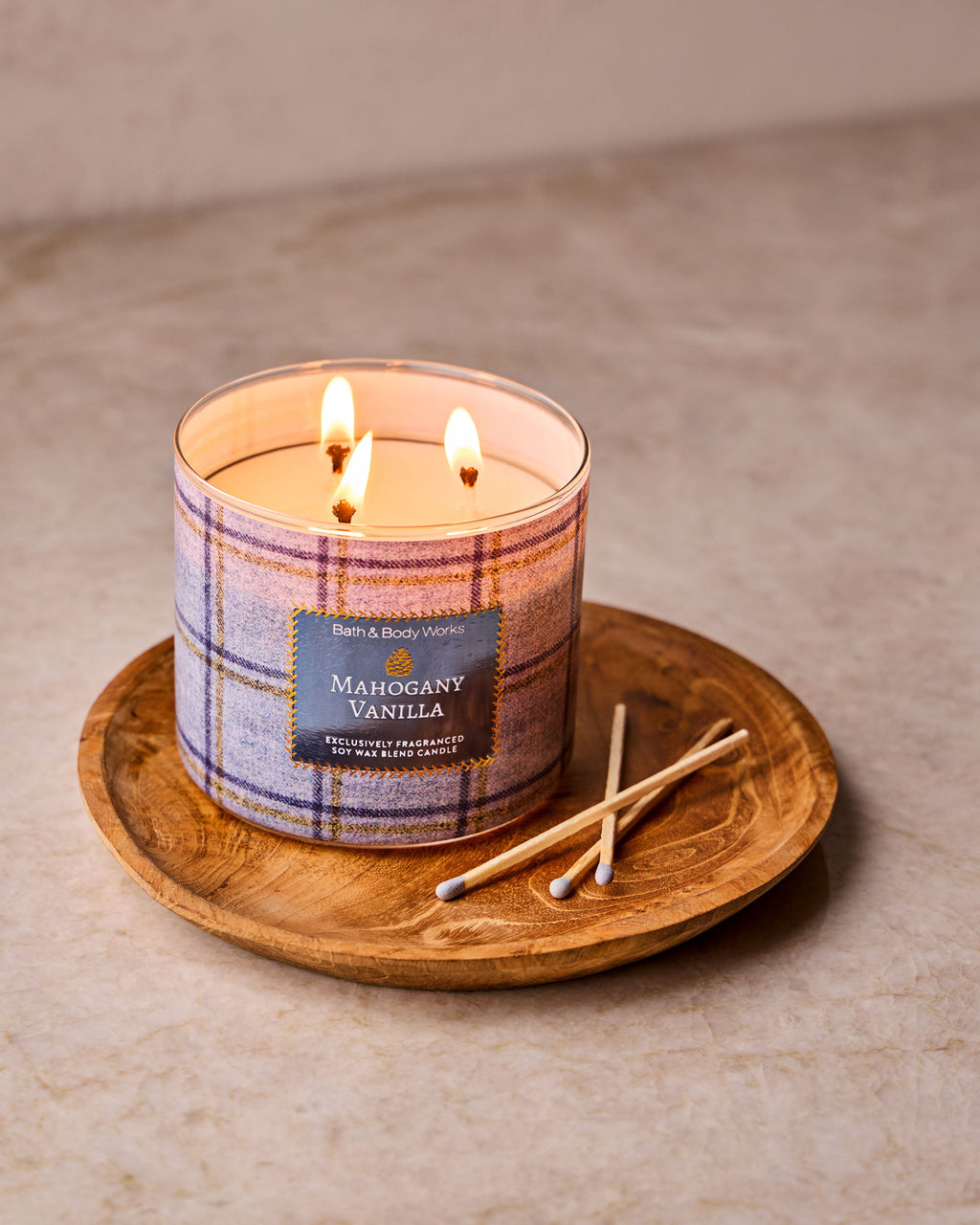 Mahogany Vanilla 3-Wick Candle