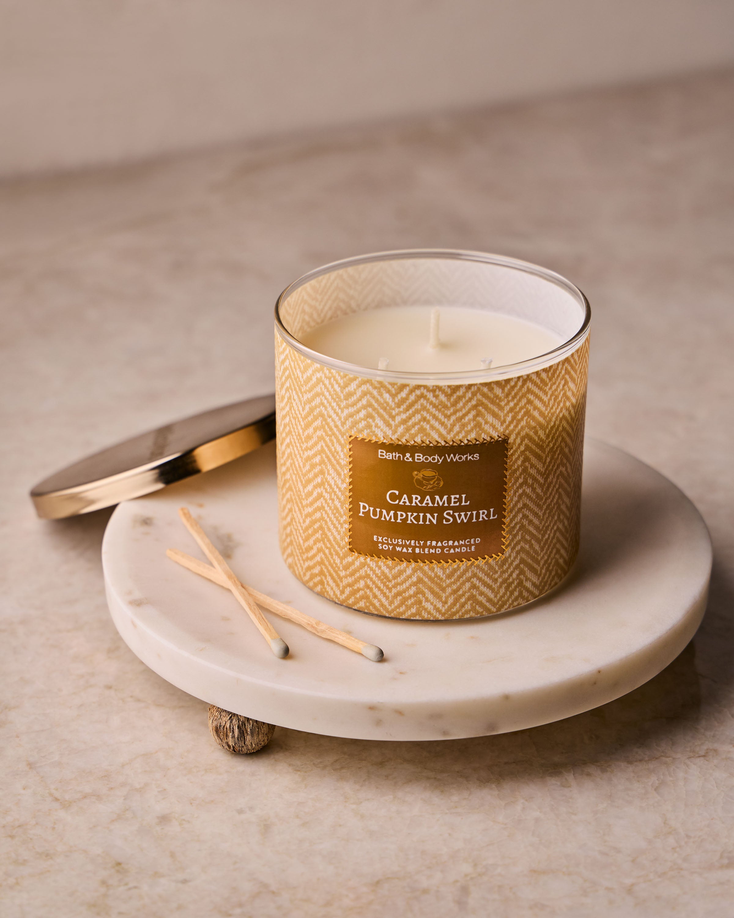 Caramel Pumpkin Swirl 3-Wick Candle