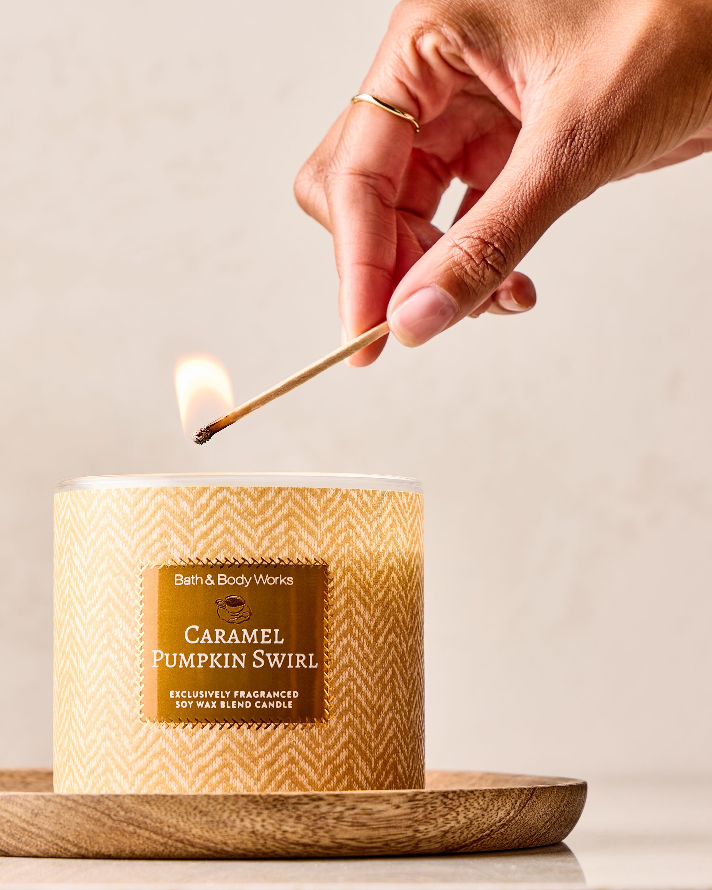 Caramel Pumpkin Swirl 3-Wick Candle