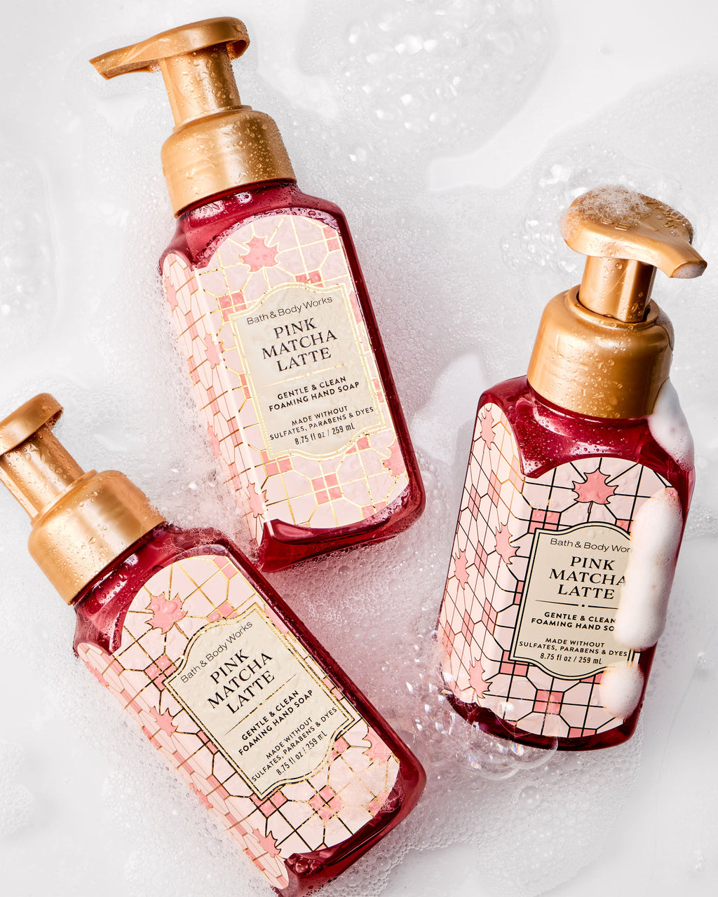 Pink Matcha Latte Gentle & Clean Foaming Hand Soap