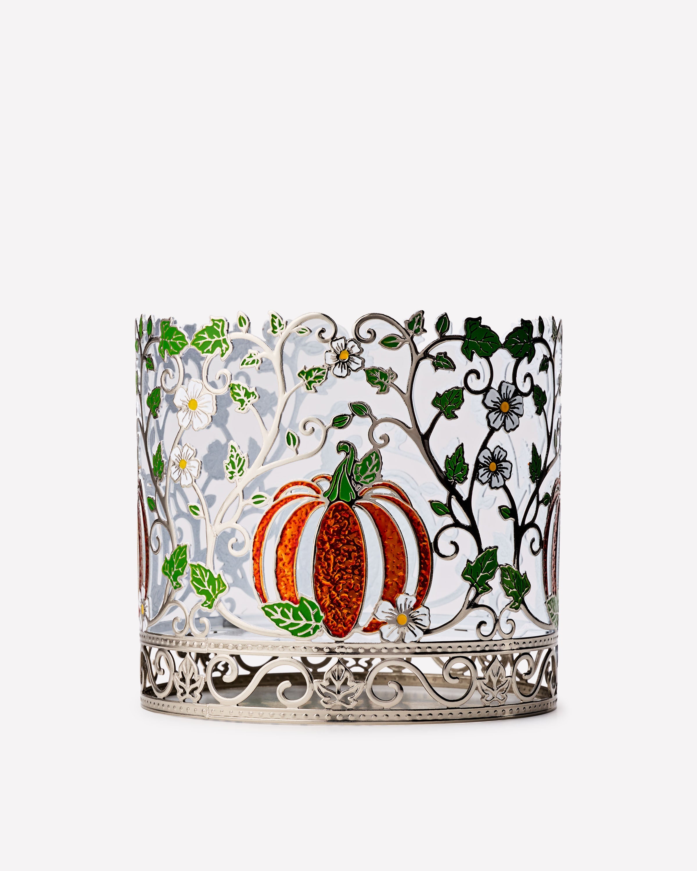 Pretty Pumpkin Sleeve 3-Wick Candle Holder