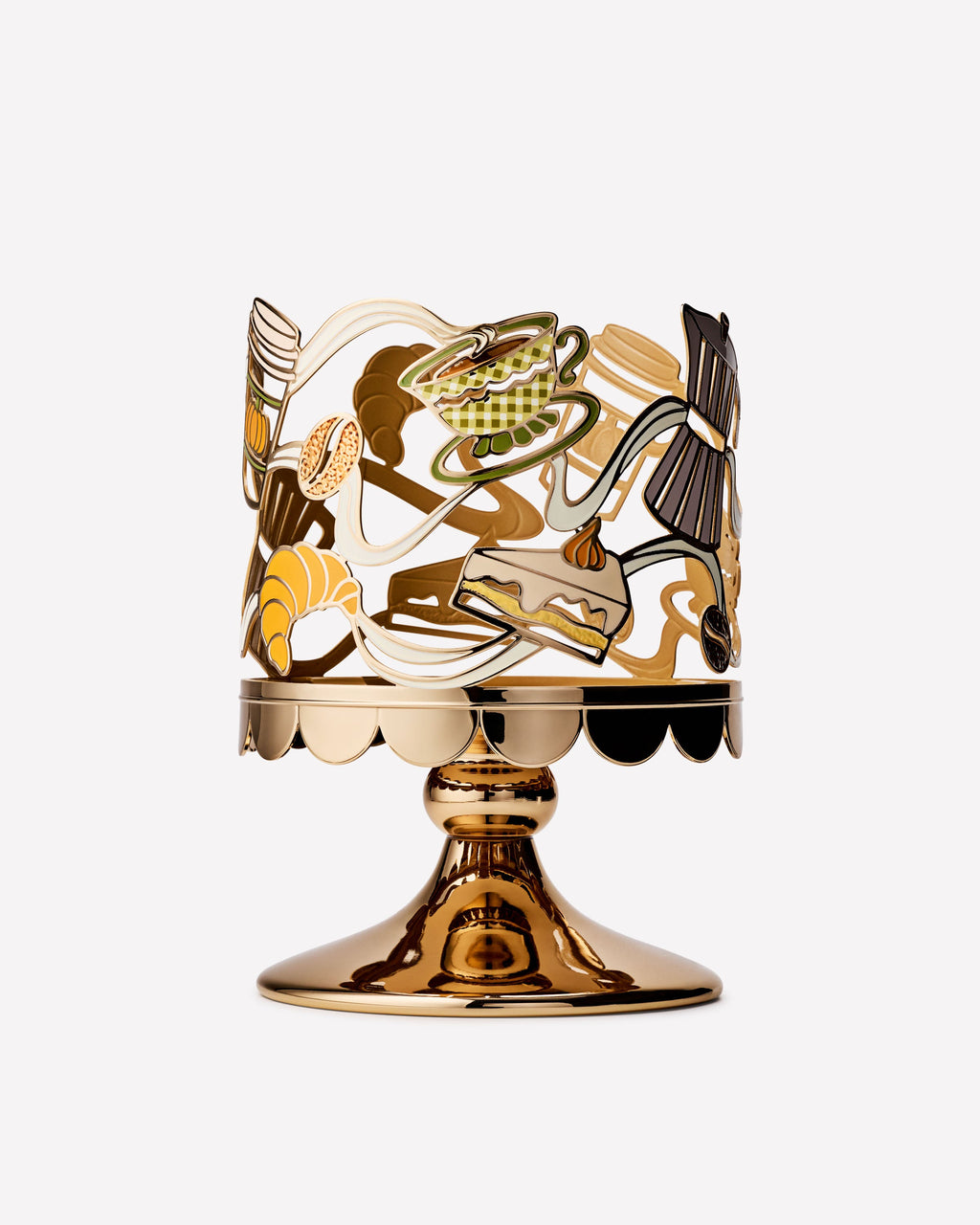 Coffee Time 3-Wick Candle Holder