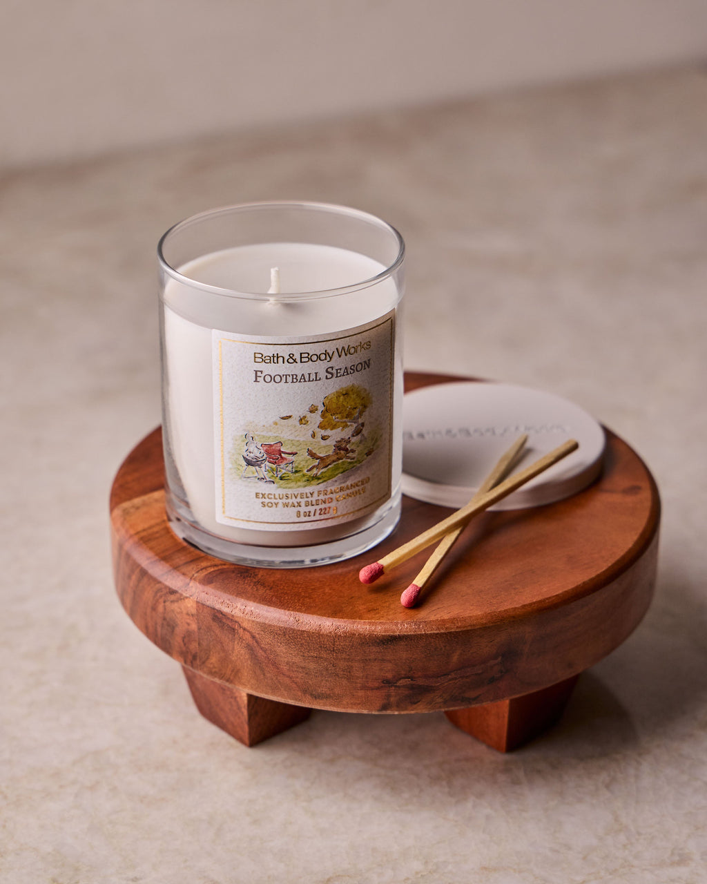 Football Season Single Wick Candle