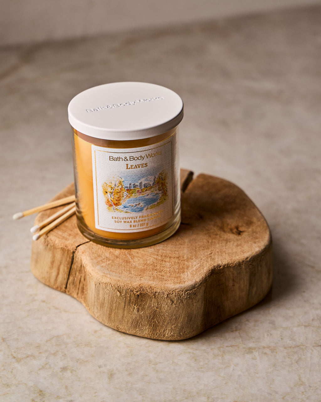 Leaves Single Wick Candle