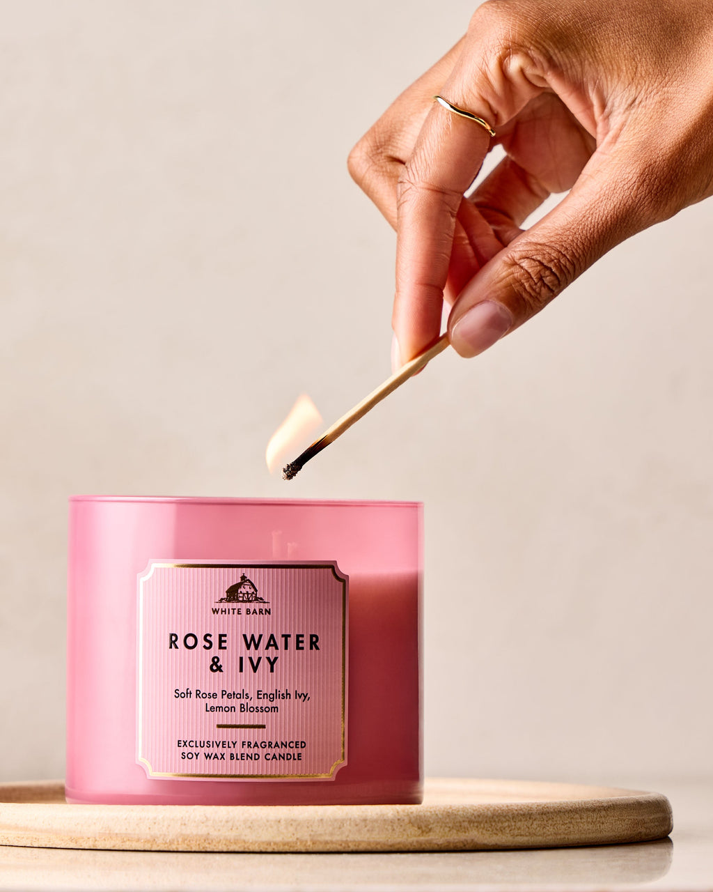 Rose Water & Ivy 3-Wick Candle